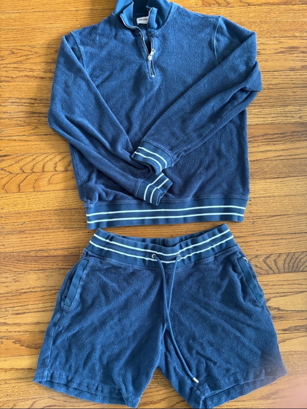 Orlebar Brown Men's Blue Terry Cloth Hybrid Shorts